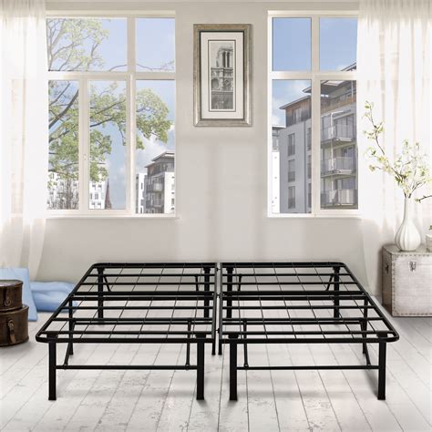 classic dream steel box spring replacement metal platform bed frame|MadCheetah.com .